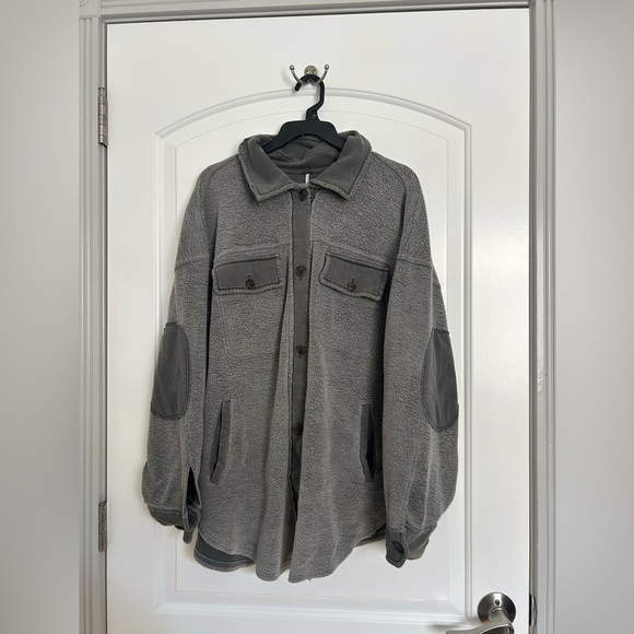Free People oversized Ruby Jacket grey size small - Picture 8 of 15